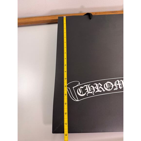 Set of 3 CHROME HEARTS Shopping Bag 1 Large 2 Medium Black White Print - Picture 10 of 11